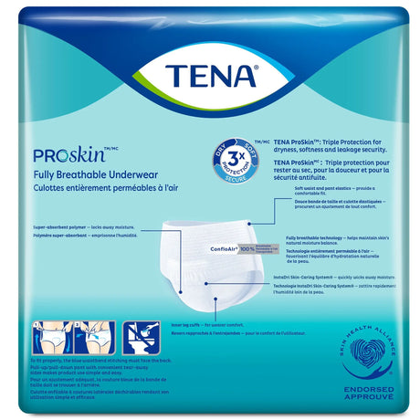 TENA® ProSkin™ Plus Fully Breathable Absorbent Underwear, Large TENA® ProSkin™ Plus