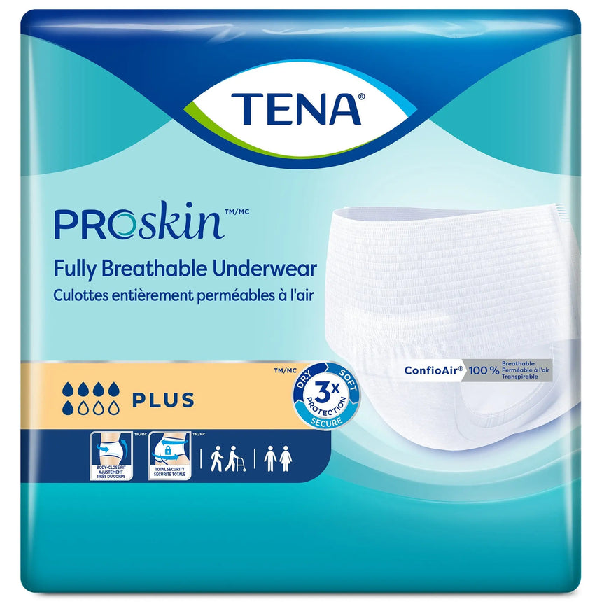 TENA® ProSkin™ Plus Fully Breathable Absorbent Underwear, Medium TENA® ProSkin™ Plus
