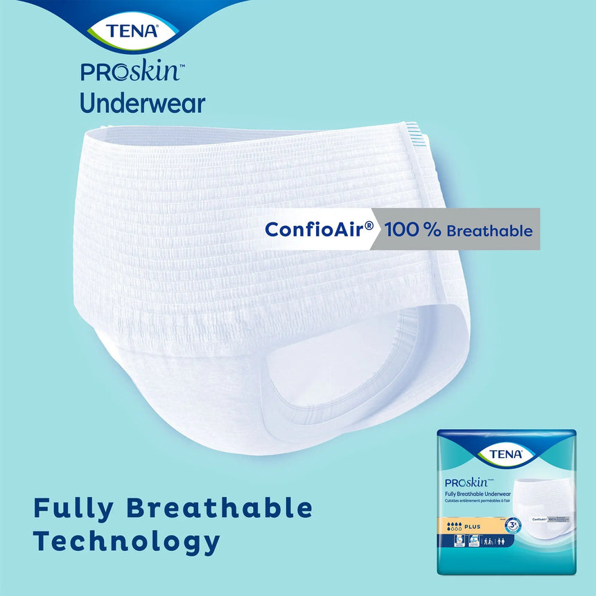 TENA® ProSkin™ Plus Fully Breathable Absorbent Underwear, X-Large TENA® ProSkin™ Plus