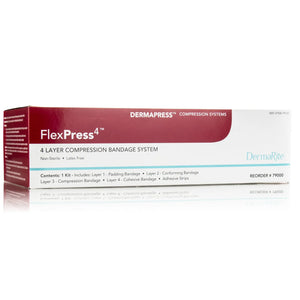 FlexPress4™ Self-adherent / Tape Closure 4 Layer Compression Bandage System FlexPress4™