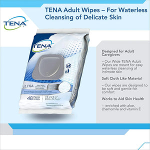 Tena UltraFlush Flushable Personal Wipes TENA ProSkin™ UltraFlush®