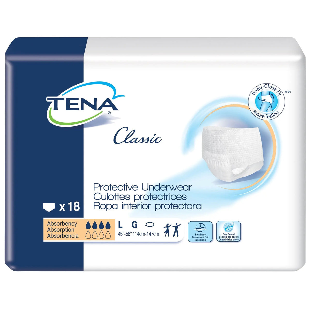 Tena® Classic Absorbent Underwear, Large TENA® Classic