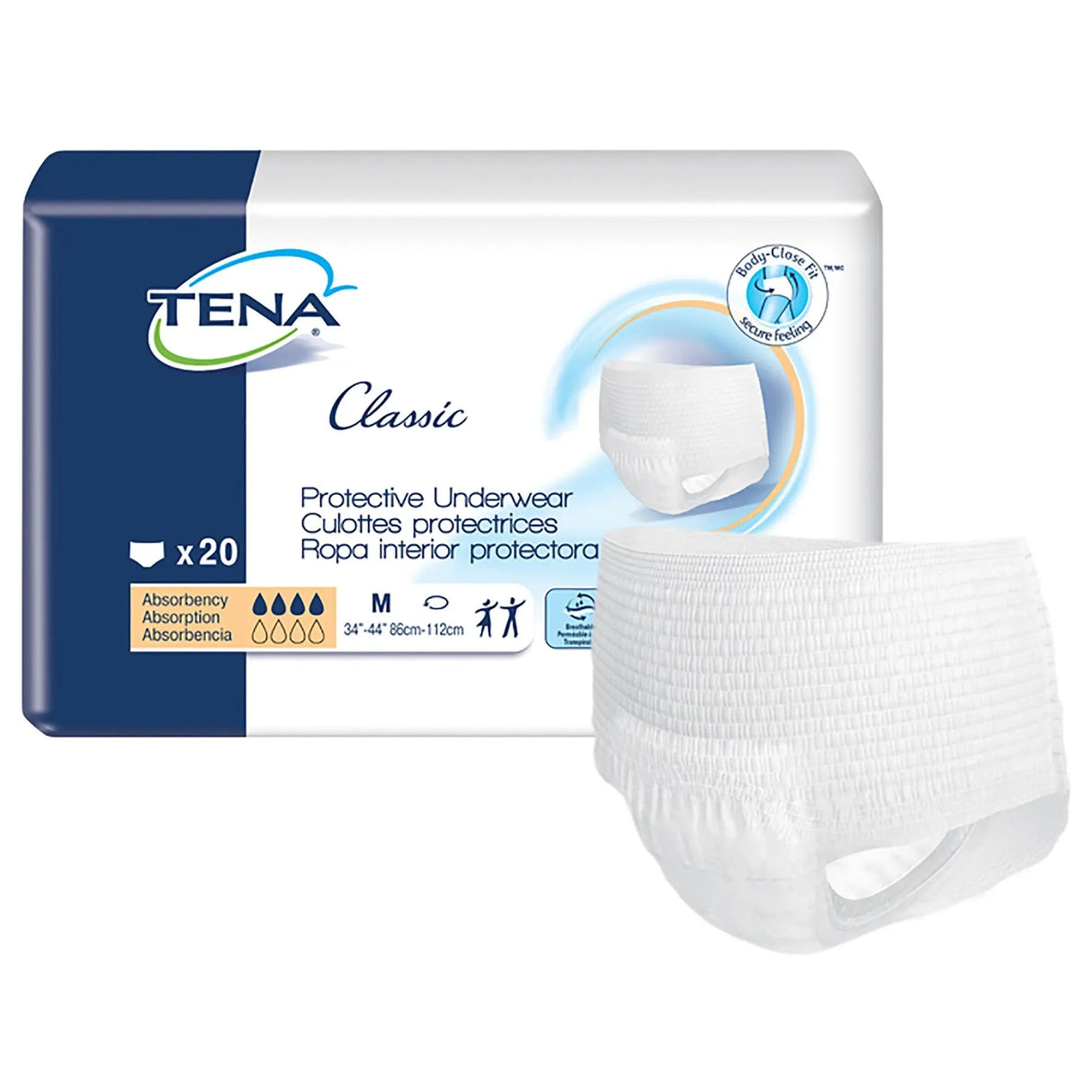 Tena® Classic Absorbent Underwear, Medium TENA® Classic