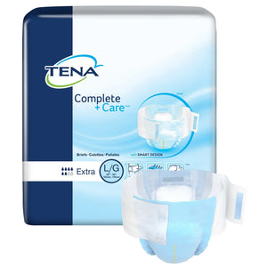 Tena® Complete +Care™ Extra Incontinence Brief, Large TENA® Complete + Care™ Extra