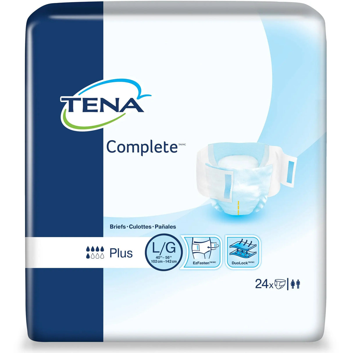 Tena® Complete™ Plus Incontinence Brief, Large TENA® Complete™