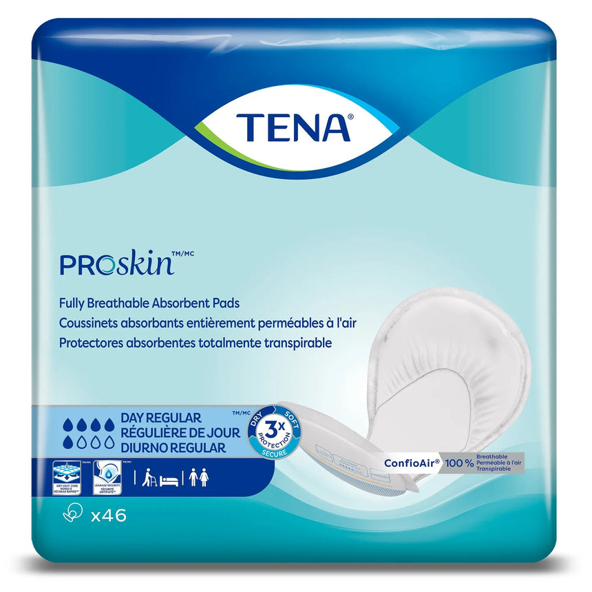 tena day regular incontinence pads for seniors