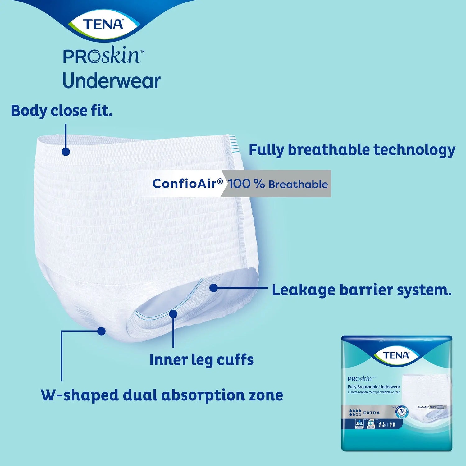 Tena® Extra Absorbent Underwear, Extra Extra Large TENA® ProSkin™ Extra Protective