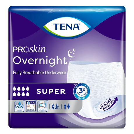Tena® Overnight Super Absorbent Underwear, Medium TENA® ProSkin™ Overnight Super