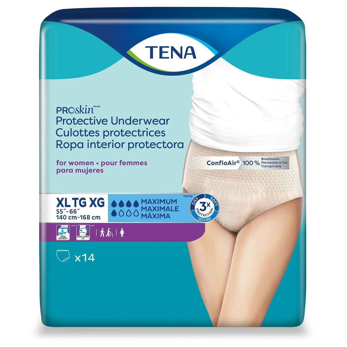 Tena® ProSkin™ Maximum Absorbent Underwear, Extra Large TENA® ProSkin™ Protective