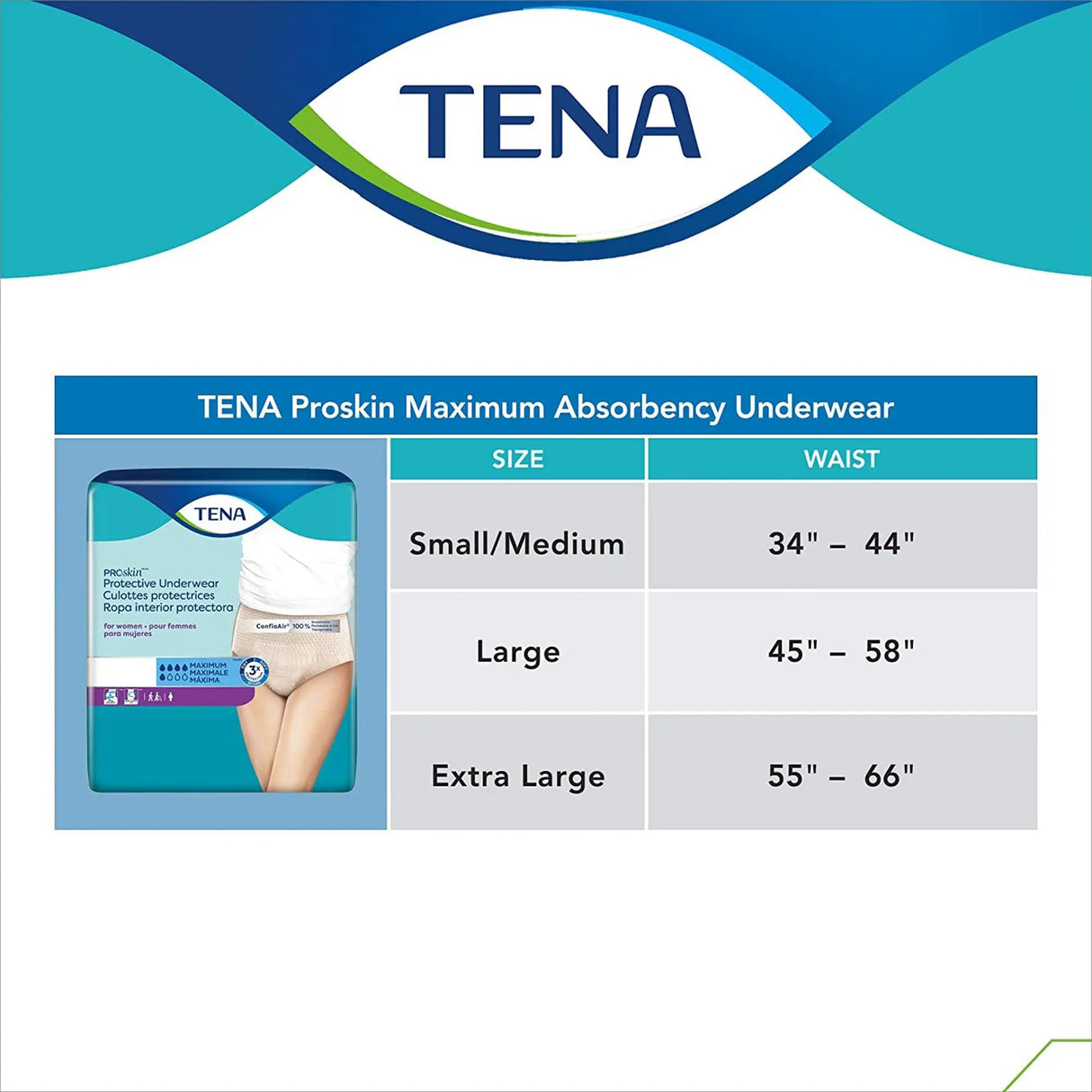 Tena® ProSkin™ Maximum Absorbent Underwear, Extra Large TENA® ProSkin™ Protective