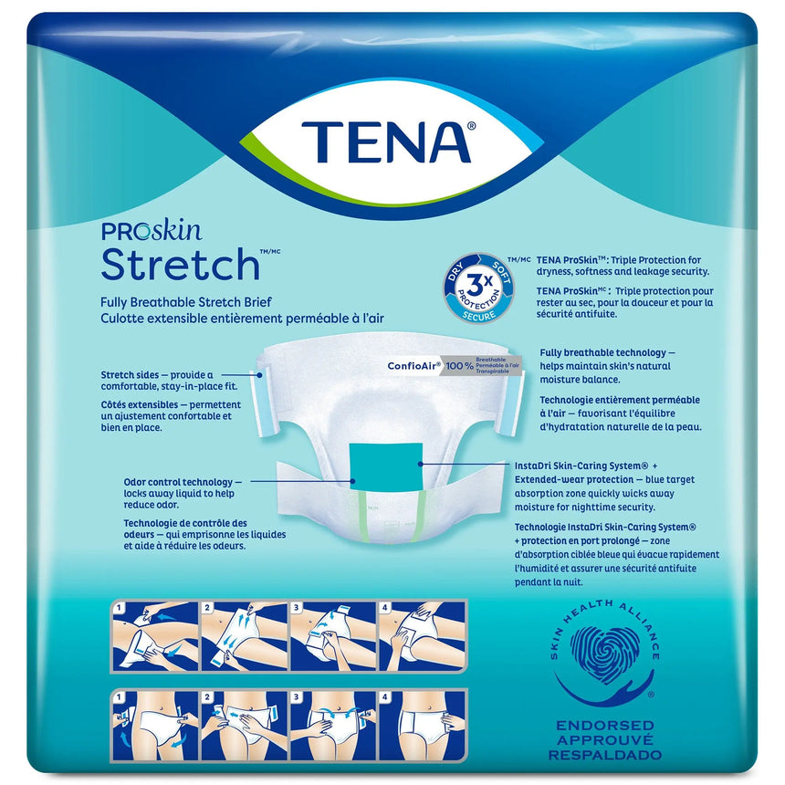 Tena® Stretch™ Bariatric Super Incontinence Brief TENA ProSkin Stretch™ Super