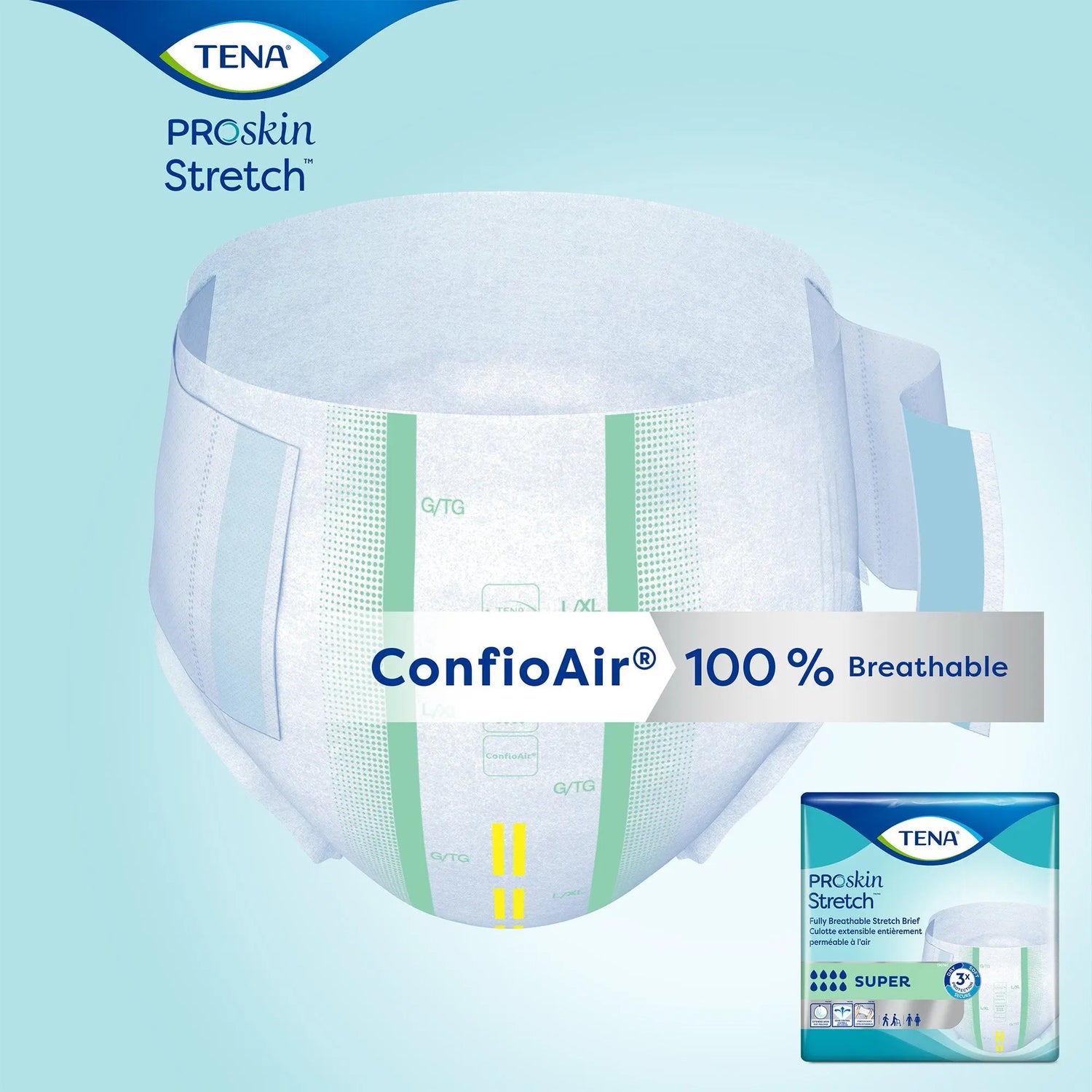 Tena® Stretch™ Bariatric Super Incontinence Brief TENA ProSkin Stretch™ Super