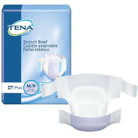 Tena® Stretch™ Plus Incontinence Brief, Medium TENA® Stretch™ Plus