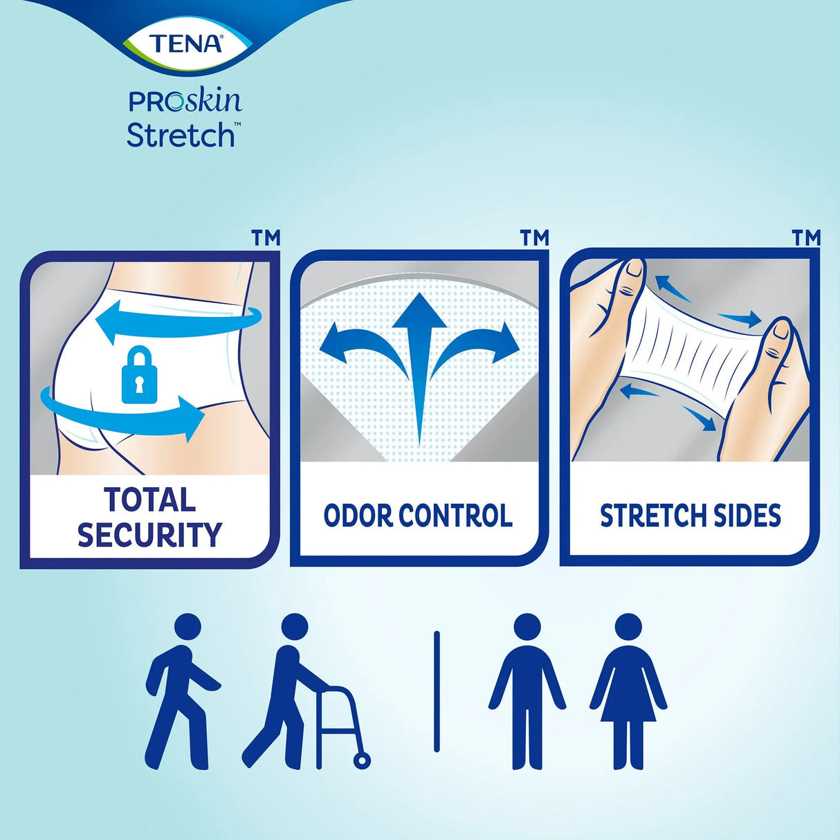 Tena® Stretch™ Ultra Incontinence Brief, Medium TENA ProSkin Stretch™ Ultra