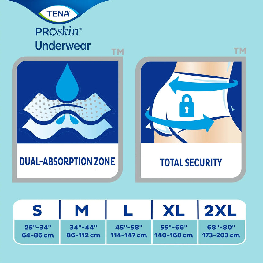 Tena® Ultimate-Extra Absorbent Underwear, Large TENA® ProSkin™ Extra Protective