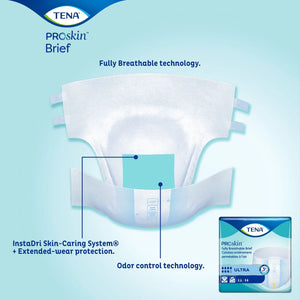 Tena® Ultra Incontinence Brief, Large TENA ProSkin™ Ultra
