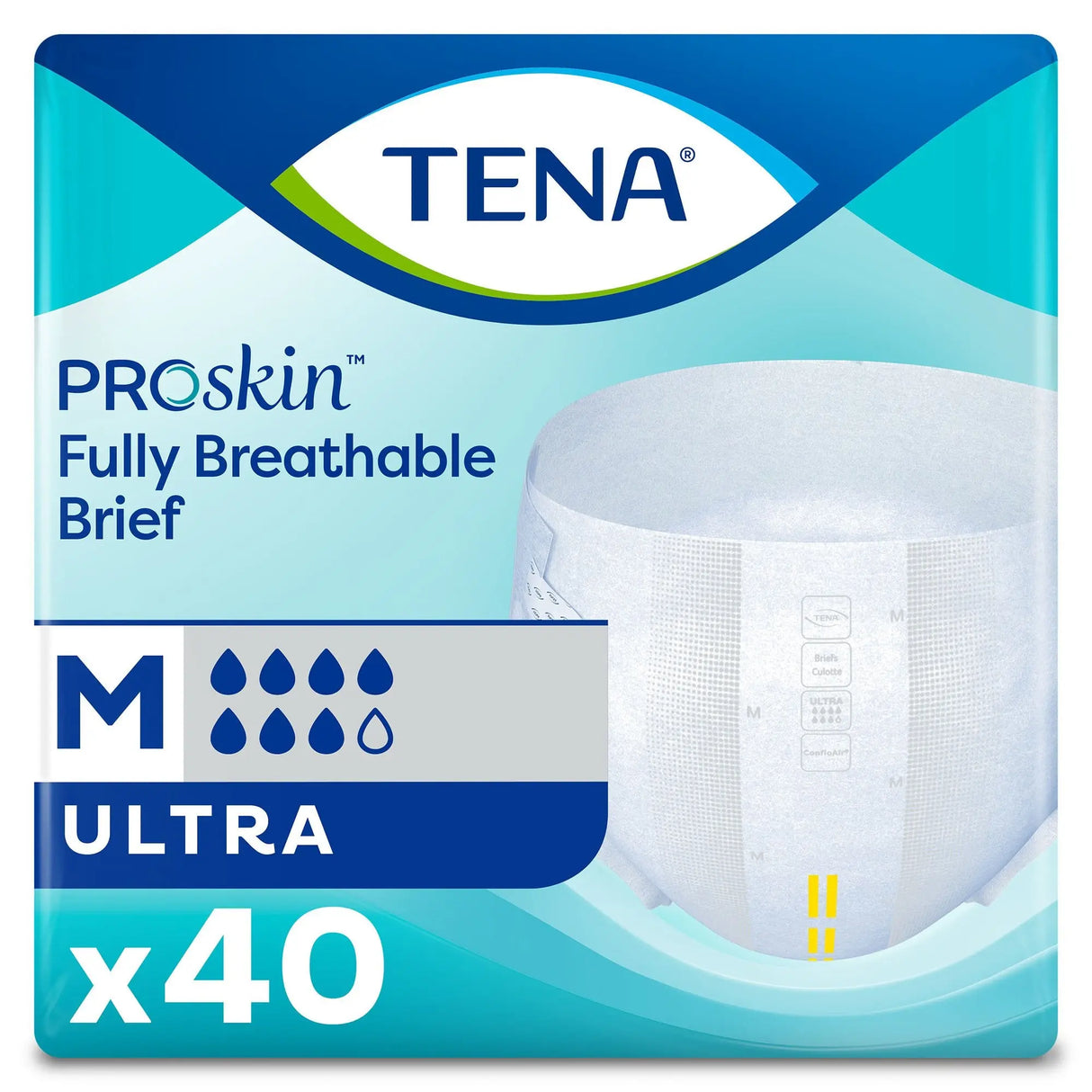 Tena® Ultra Incontinence Brief, Medium TENA ProSkin™ Ultra