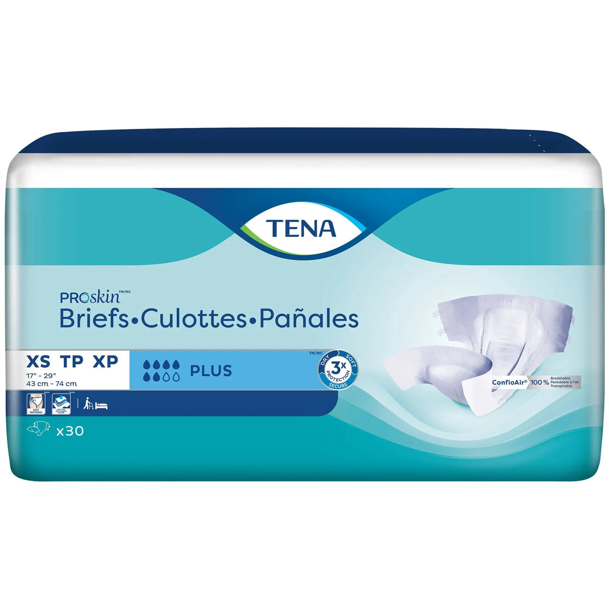 Tena® Youth Incontinence Brief, Extra Small TENA® ProSkin™ Plus