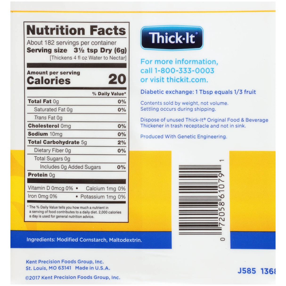 Thick-It® Original Ready to Use Food & Beverage Thickener, 36 oz. Canister Thick-It® Original