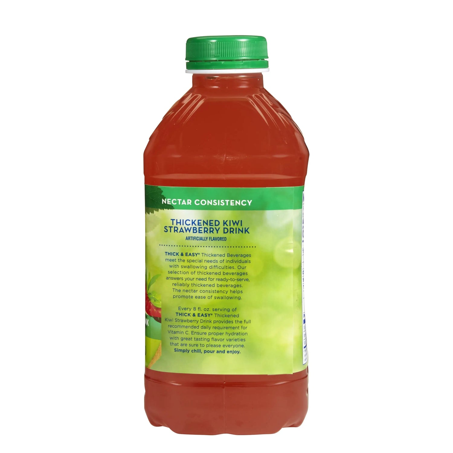 Thick & Easy® Clear Nectar Consistency Kiwi Strawberry Thickened Beverage, 46-ounce Bottle Thick & Easy®