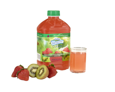 Thick & Easy® Clear Nectar Consistency Kiwi Strawberry Thickened Beverage, 46-ounce Bottle Thick & Easy®