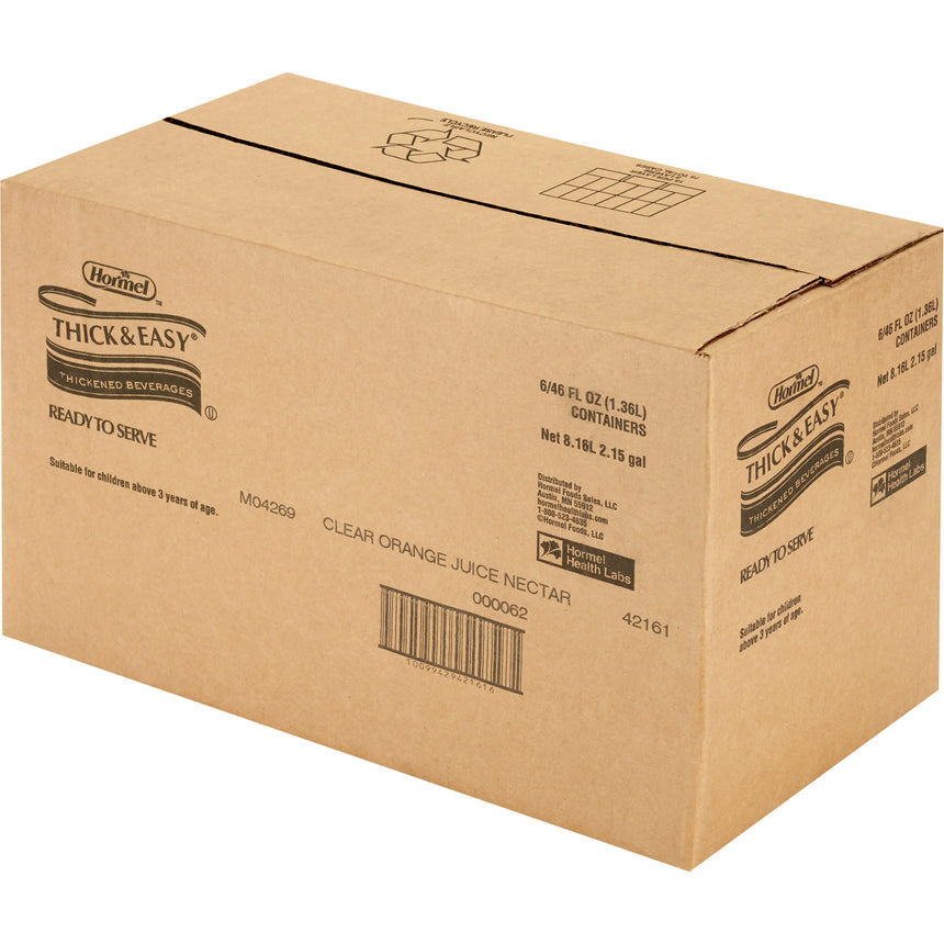 Thick & Easy® Clear Nectar Consistency Orange Juice Thickened Beverage, 46-ounce bottle Thick & Easy®