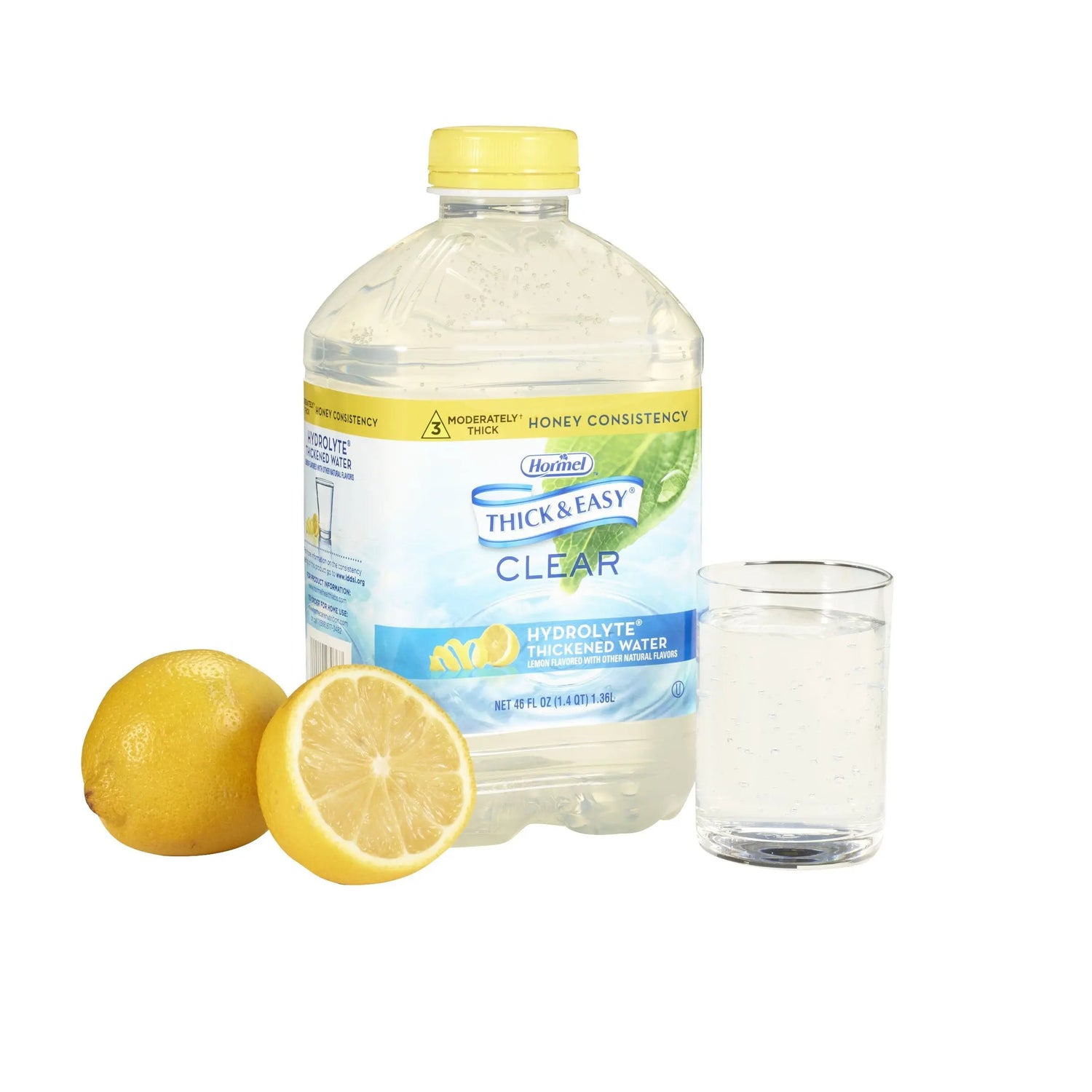 Thick & Easy® Hydrolyte® Honey Consistency Lemon Thickened Water, 46-ounce Bottle Thick & Easy® Hydrolyte®