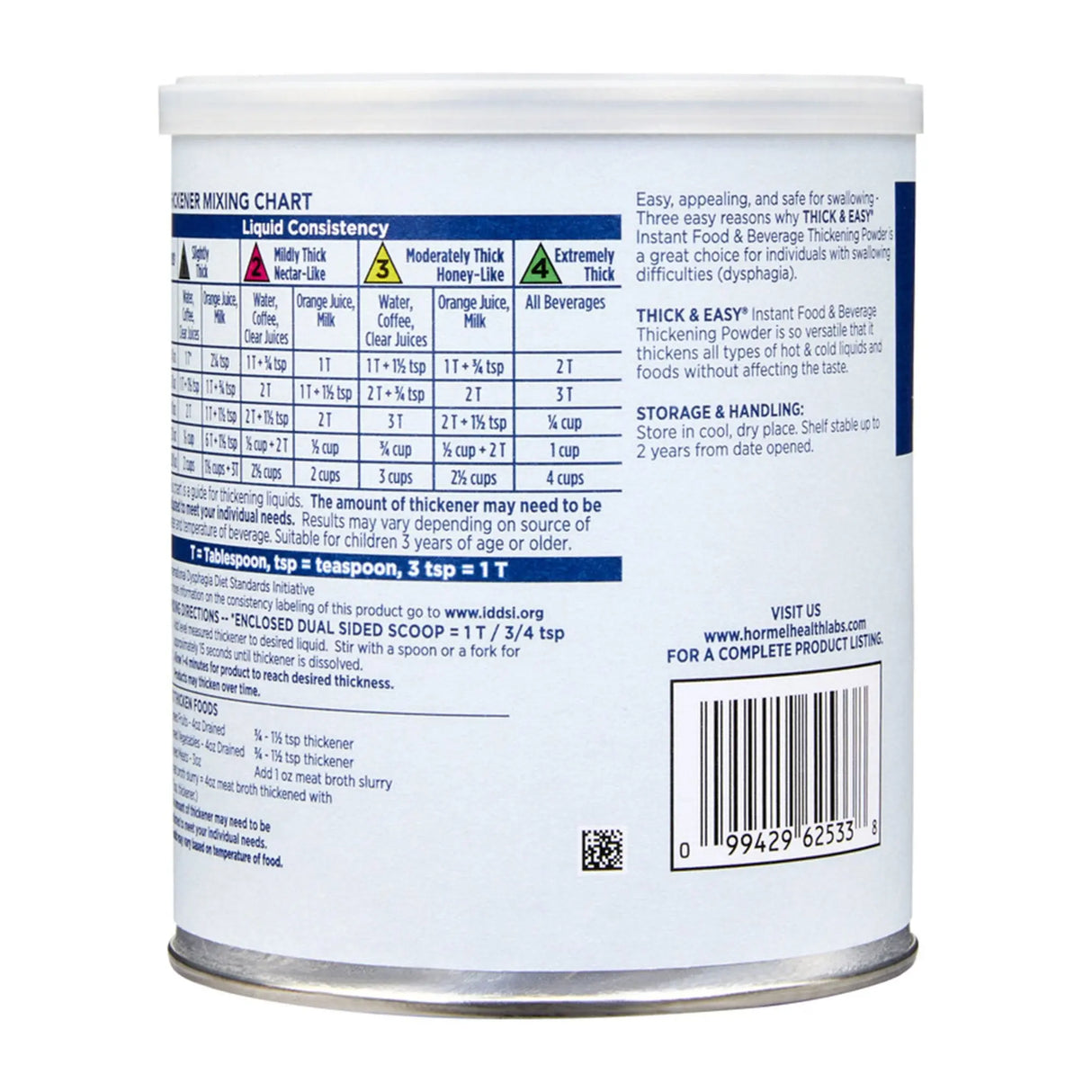 Thick & Easy® IDDSI Level 0 Thin Food and Beverage Thickener, 8-ounce Canister Thick & Easy®