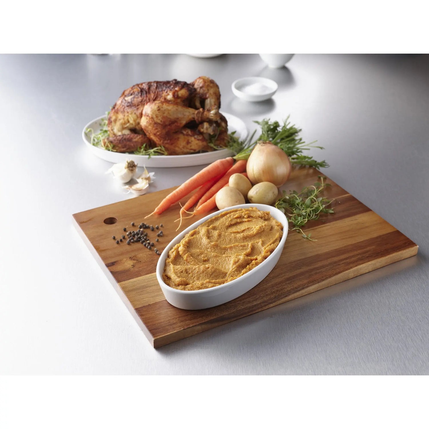 Thick & Easy® Roasted Chicken with Potatoes and Carrots Purée Thickened Food, 7-ounce Tray Thick & Easy® Purees
