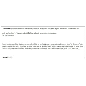 Toothette Plus Oral Swabsticks Foam Tip Untreated, 6" Length, Green Toothette® Plus