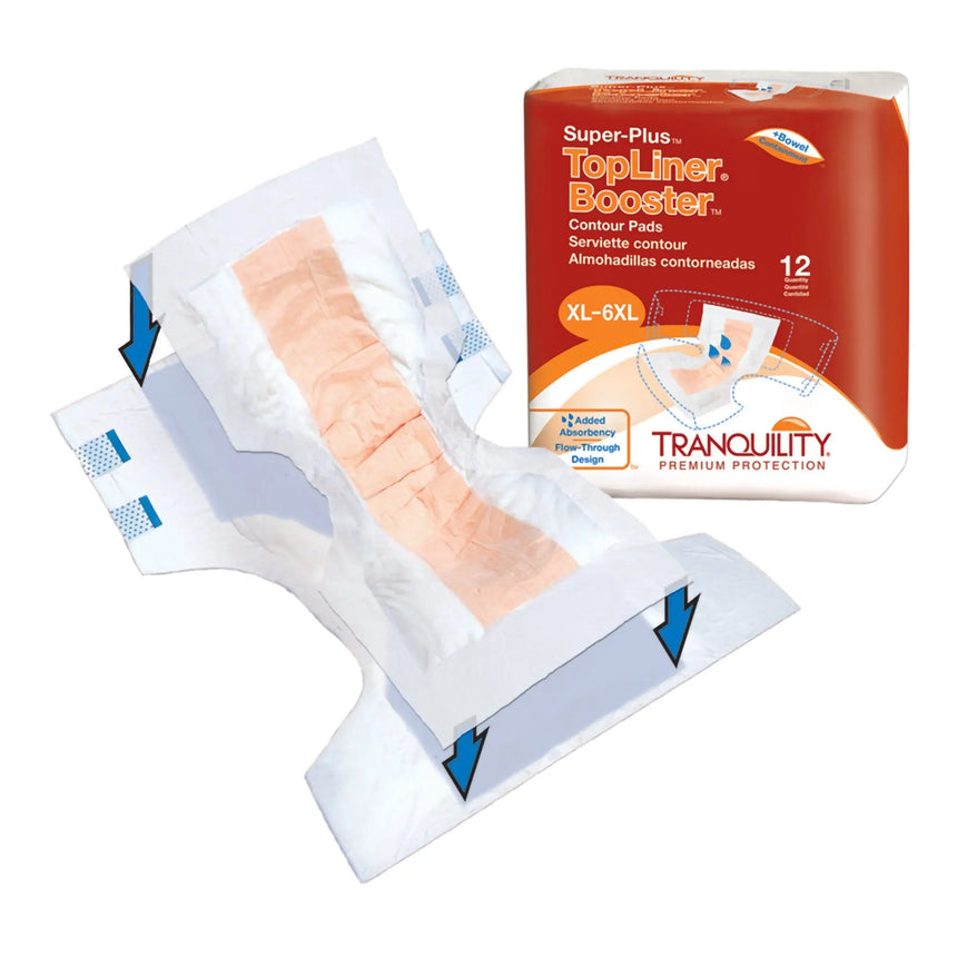 TopLiner™ Super Plus Added Absorbency Incontinence Booster Pad, 32-Inch Length - getMovility