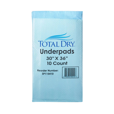 TotalDry Incontinence Underpads, Heavy Absorbency, Disposable, 30 X 36 Inch, Blue TotalDry™