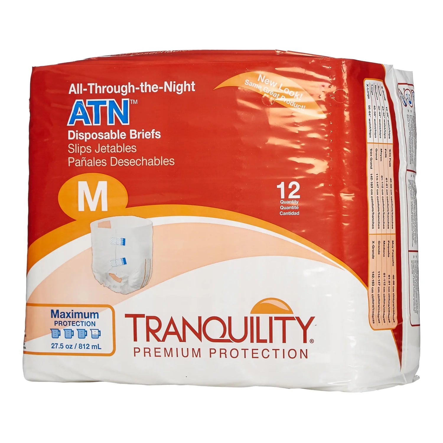 Tranquility® ATN Maximum Protection Incontinence Brief, Medium Tranquility® ATN