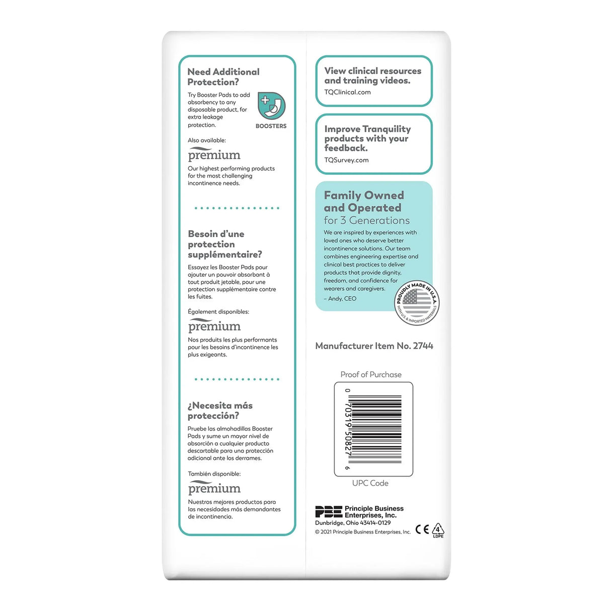 Tranquility® Essential Heavy Incontinence Brief, Small Tranquility® Essential