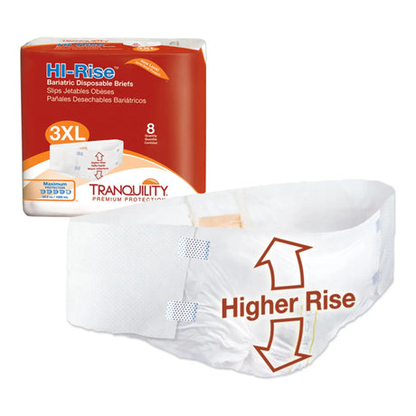 Tranquility® HI-Rise™ Maximum Absorbency Bariatric Incontinence Brief Tranquility® HI-Rise™ Bariatric