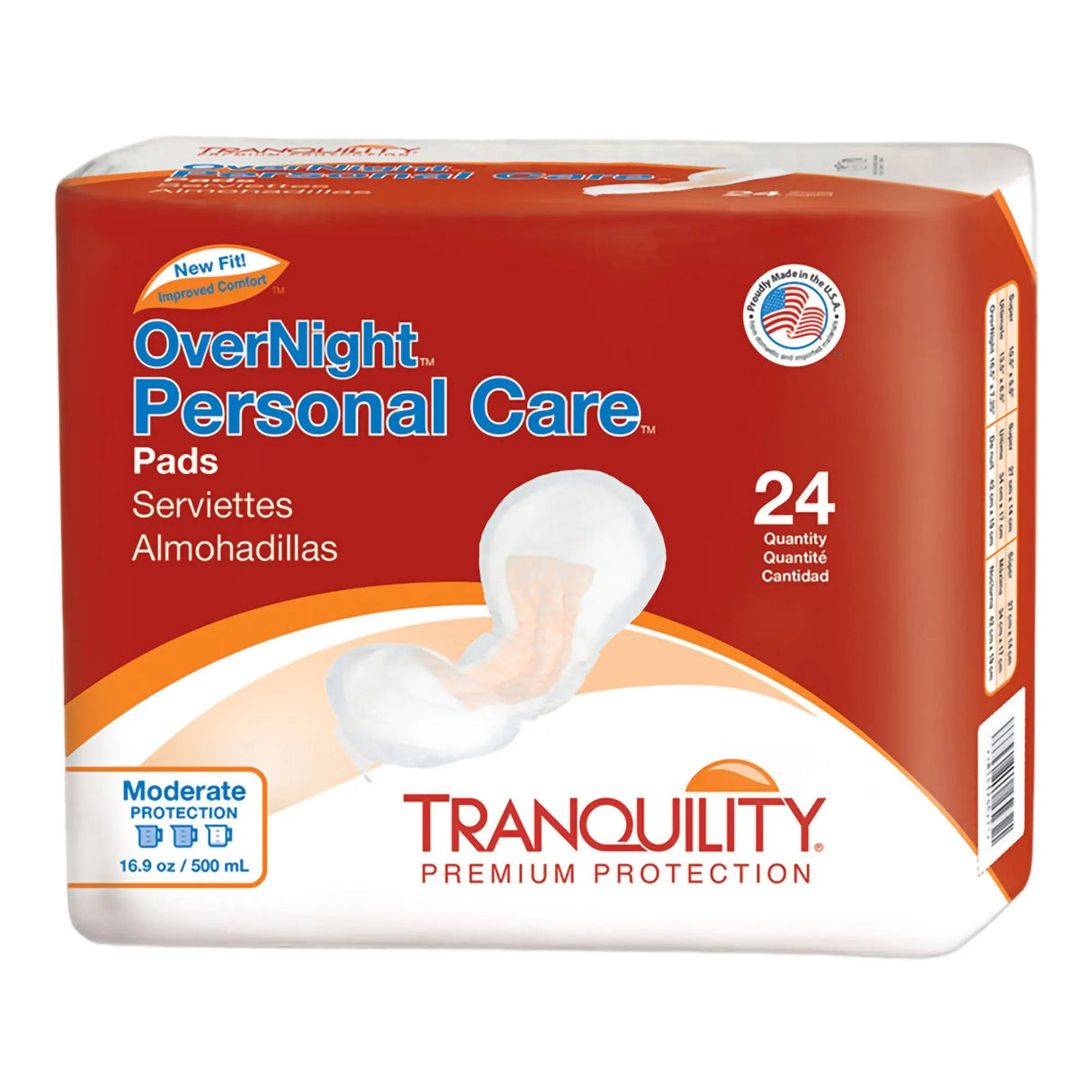 Tranquility® OverNight Bladder Control Pad, 7¼ x 16½ Inch - getMovility