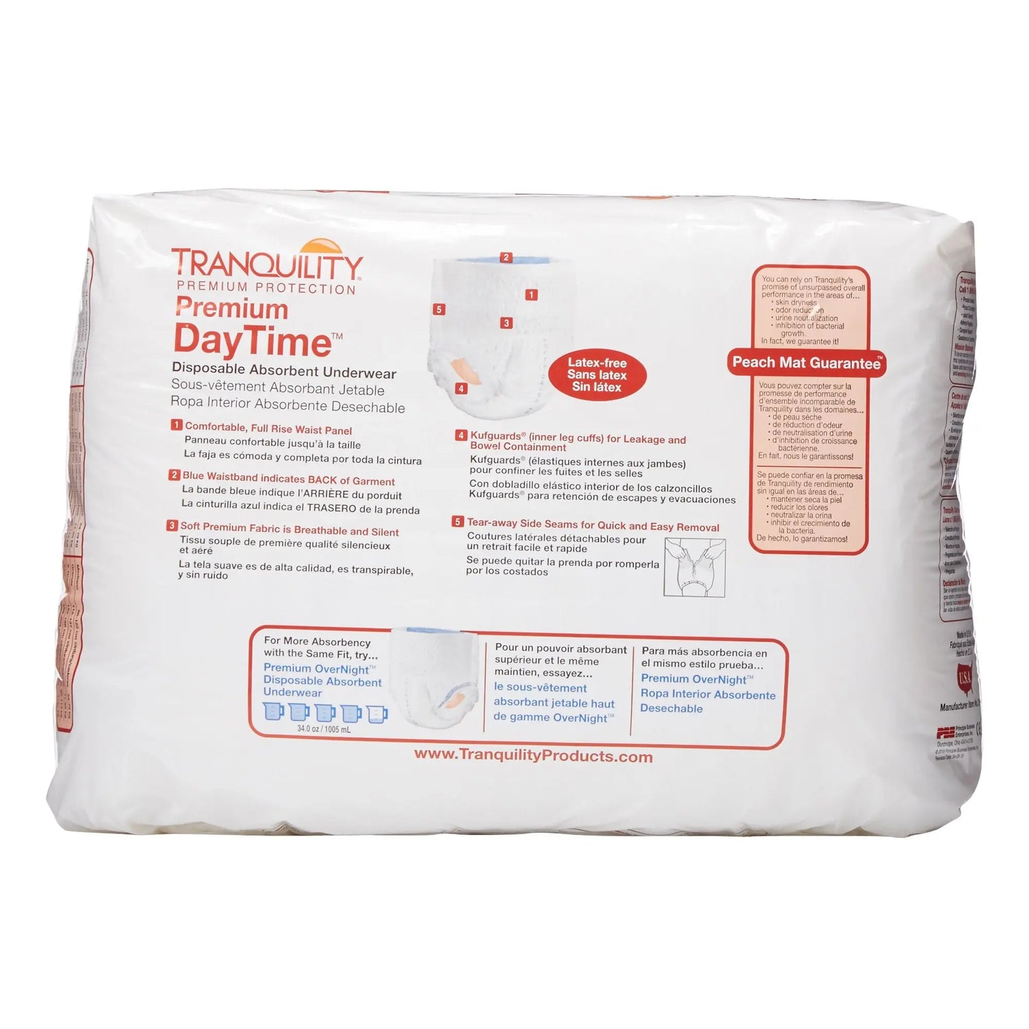 Tranquility® Premium DayTime™ Heavy Protection Absorbent Underwear, Large Tranquility® Premium DayTime™