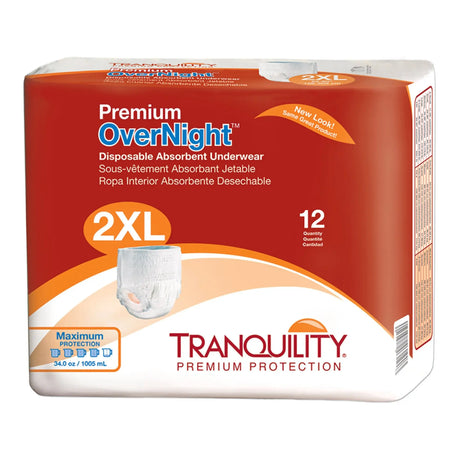 Tranquility® Premium OverNight™ Absorbent Underwear, Extra Extra Large Tranquility® Premium OverNight™