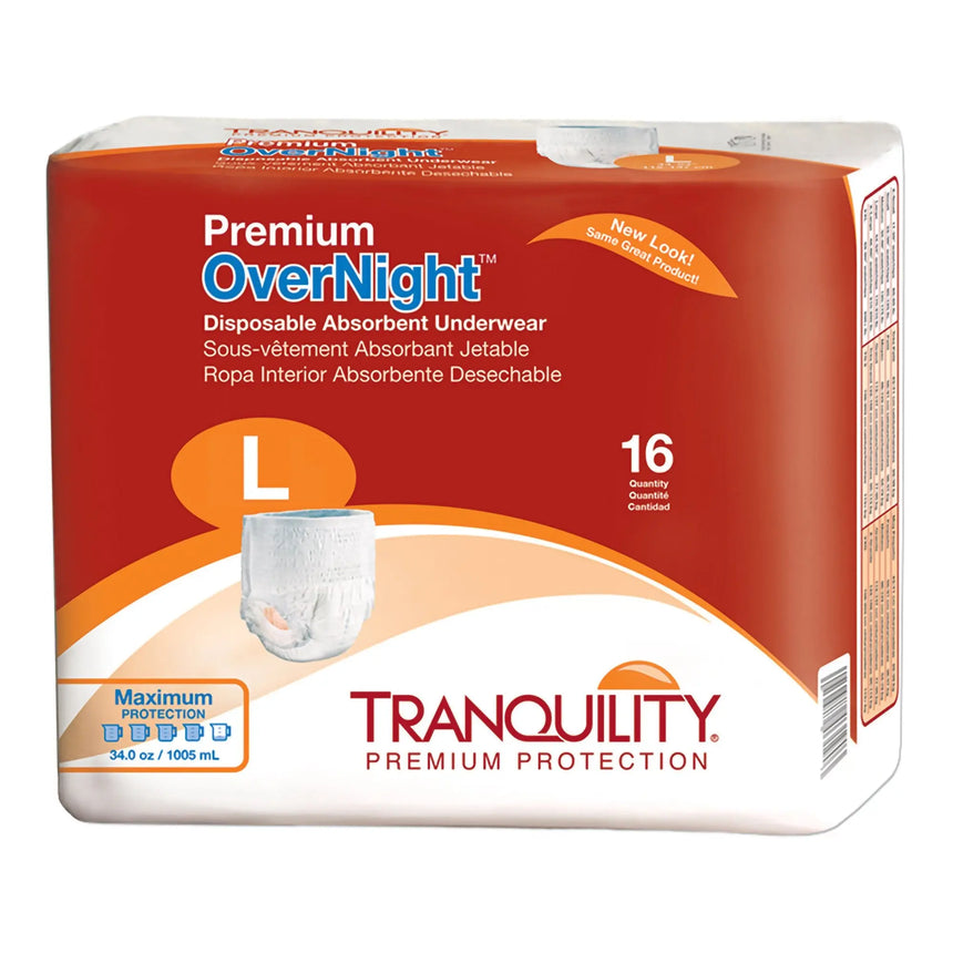 Tranquility® Premium OverNight™ Absorbent Underwear, Large Tranquility® Premium OverNight™