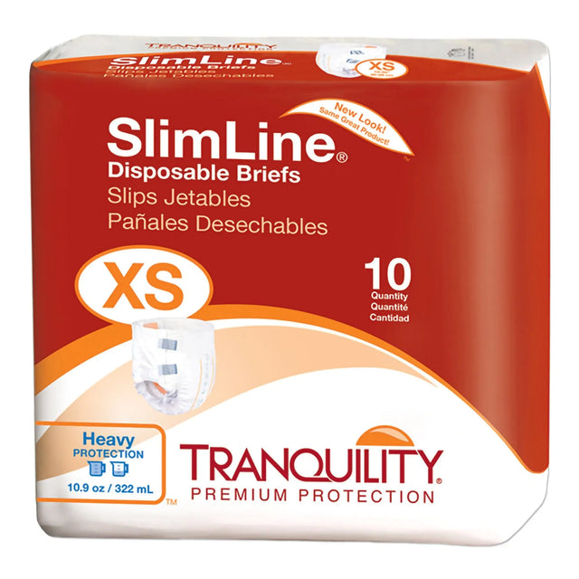 Tranquility® SlimLine® Heavy Protection Incontinence Brief, Extra Small Tranquility® Slimline®