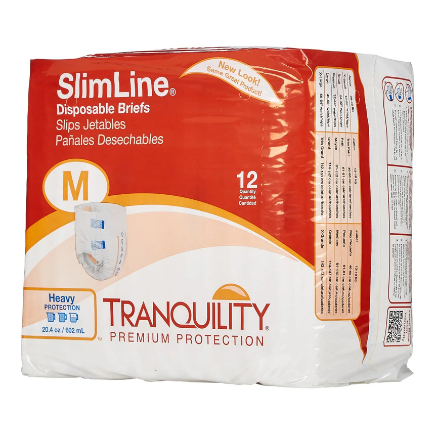 Tranquility® SlimLine® Heavy Protection Incontinence Brief, Medium Tranquility® Slimline®