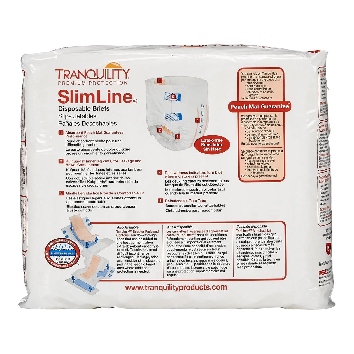 Tranquility® SlimLine® Heavy Protection Incontinence Brief, Medium Tranquility® Slimline®