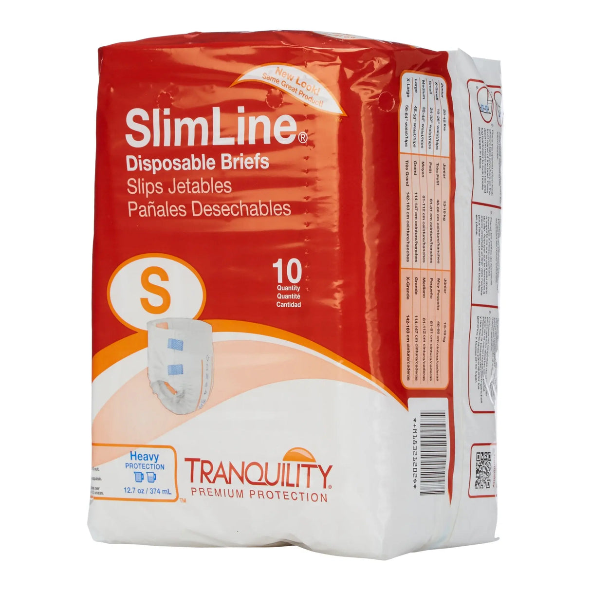 Tranquility® SlimLine® Heavy Protection Incontinence Brief, Small Tranquility® Slimline®