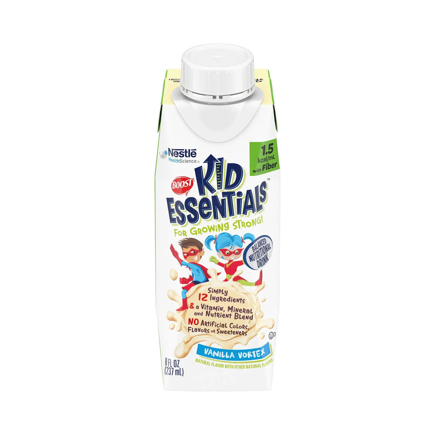Boost® Kid Essentials™ 1.5 with Fiber Vanilla Pediatric Oral Supplement / Tube Feeding Formula, 8 oz. Carton, 24 per Case Boost® Kid Essentials™ 1.5 with Fiber