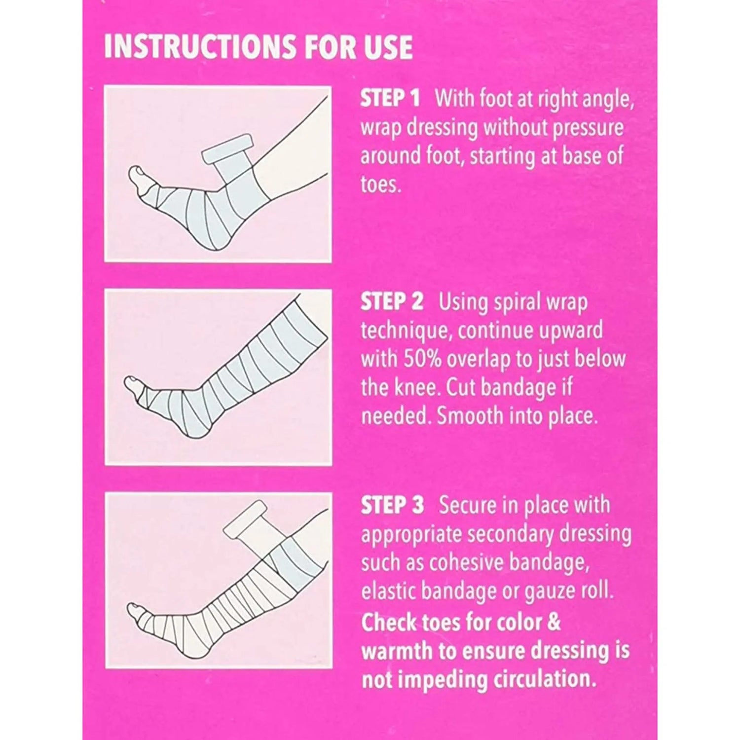 UnnaRite C™ Unna Boot with Calamine and Zinc Oxide, 4 Inch x 10 Yard UnnaRite C™