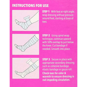 UnnaRite C™ Unna Boot with Calamine and Zinc Oxide, 4 Inch x 10 Yard UnnaRite C™