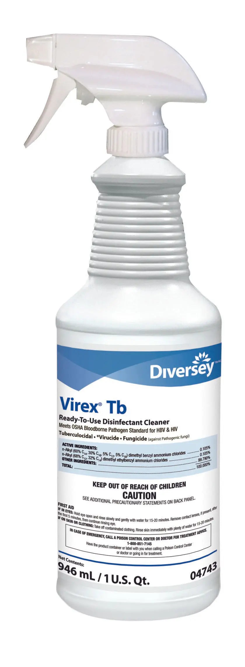 Virex® Tb Surface Disinfectant Cleaner, 32oz Diversey™ Virex® Tb