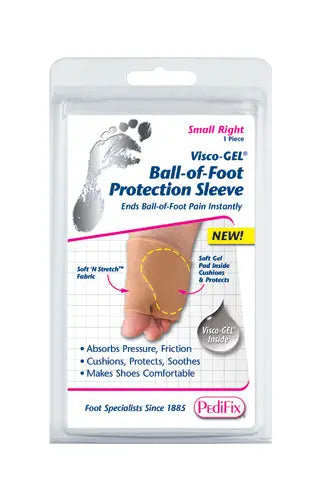 Visco-GEL Ball-of-Foot Protection Sleeve Small Left Movility LLC- CM