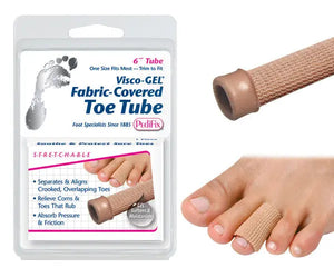 Visco-GEL Fabric-Covered Toe Tube  Small Visco Gel
