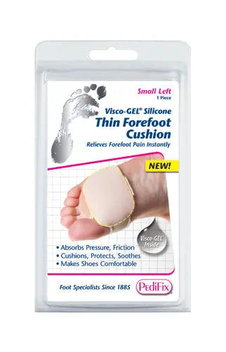 Visco-GEL Silicone Thin Forefoot Cushion Small Right Movility LLC- CM